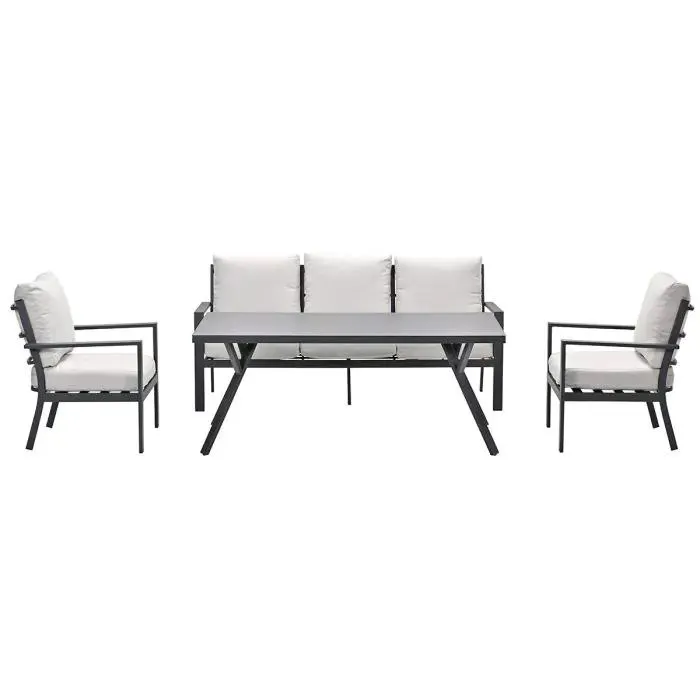 Senja lounge dining set 4-delig - desert sand
