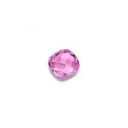 MY iMenso Quadrati (13mm) insignia "pink CZ" faceted