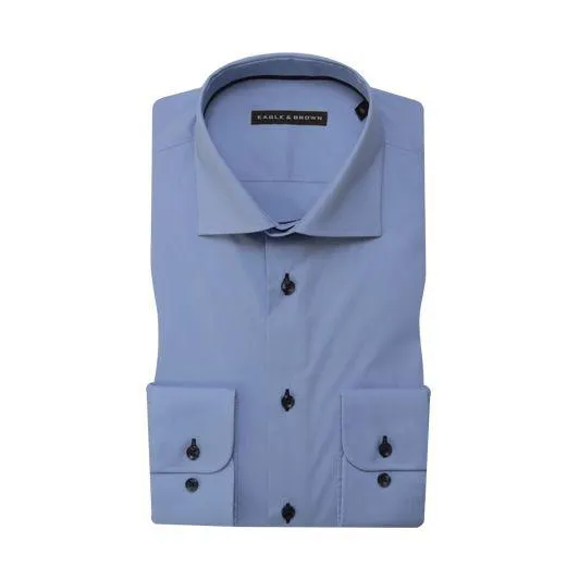 overhemd lichtblauw stretch