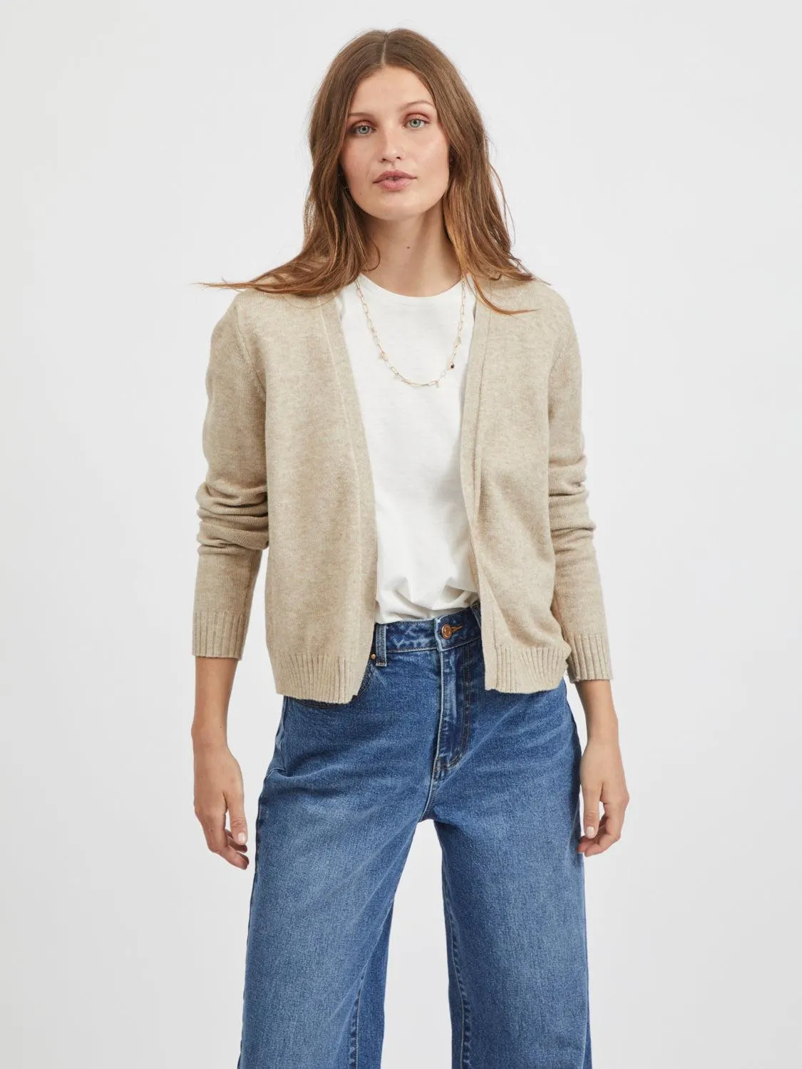 VIRIL Short Cardigan - Natural Melange