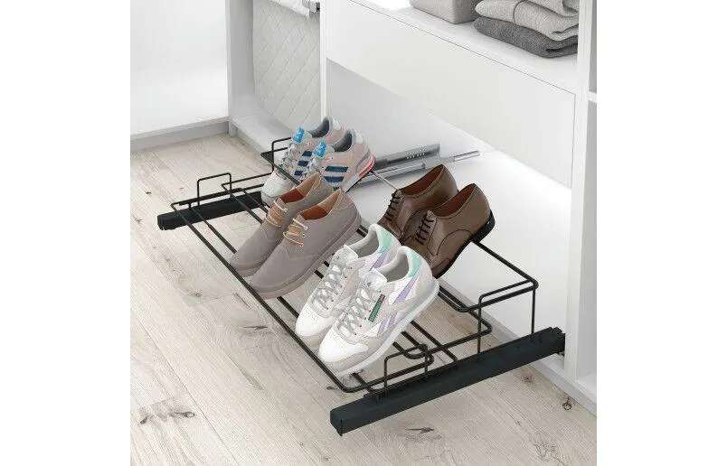 Schoenenrek antraciet verstelbaar