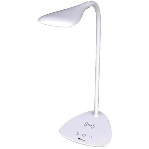 Bureaulamp met telefoonlader TOM QI - Aluminor