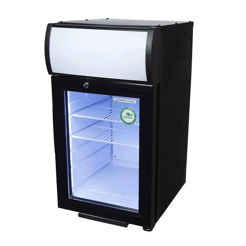 Gastro-Cool - Countertop Display Koelkast - Zwart/Wit - DC25 - 101200