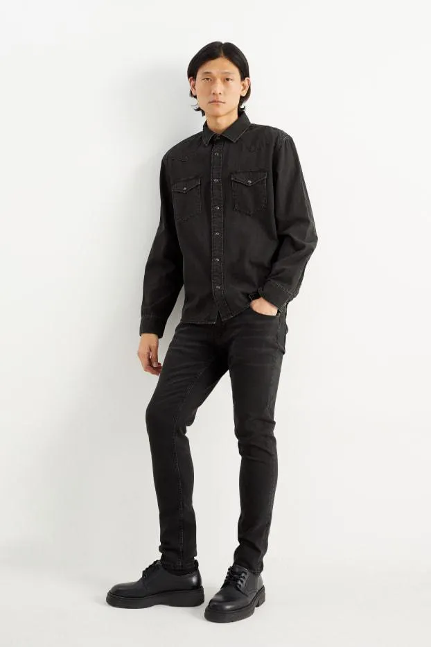 Denim shirt - regular fit - kent collar