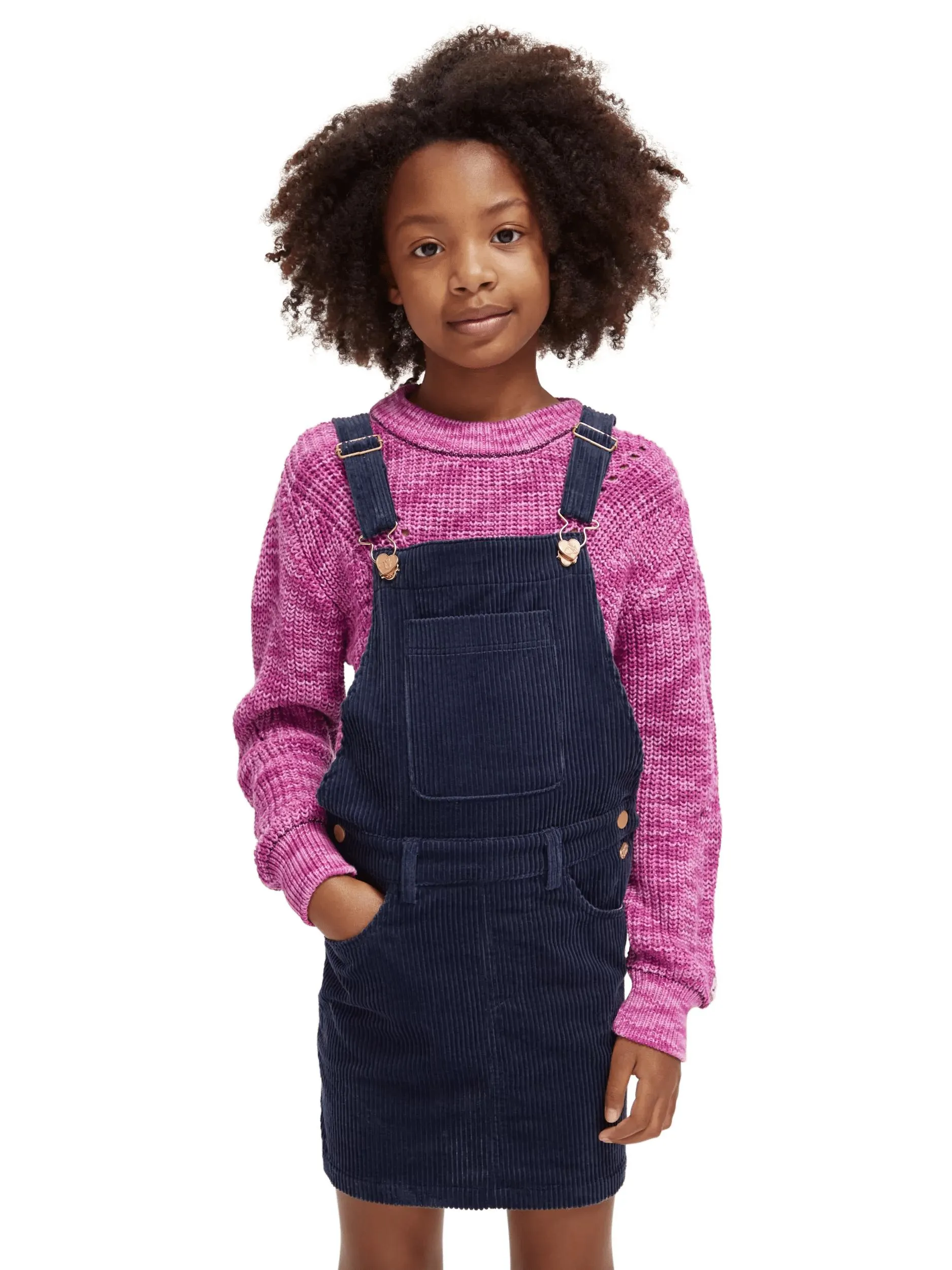 Corduroy dungaree dress