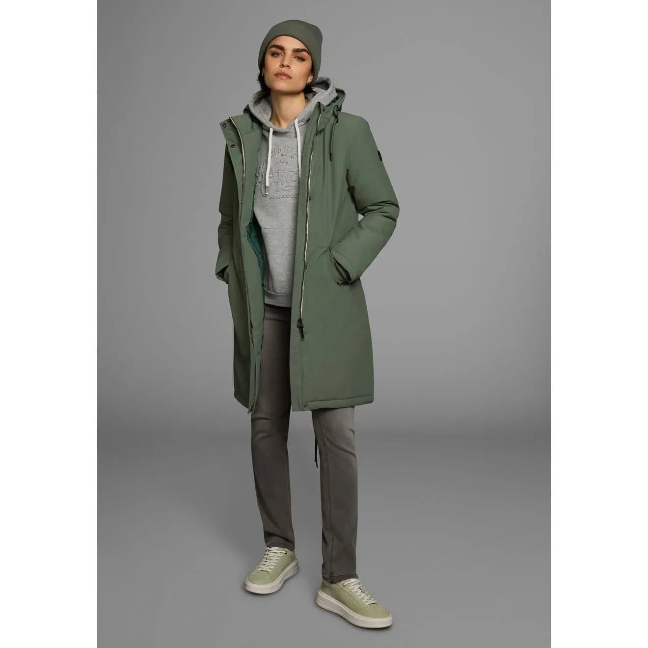 Polarino Parka Ademend, winddicht, waterdicht, In oversized look, wijde vorm