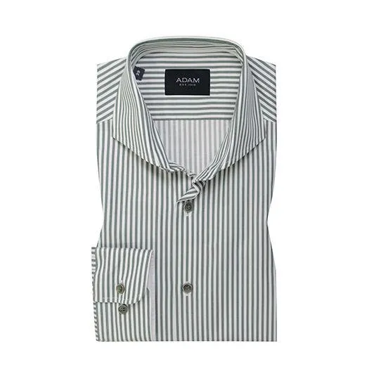 dress overhemd gestreept groen wit