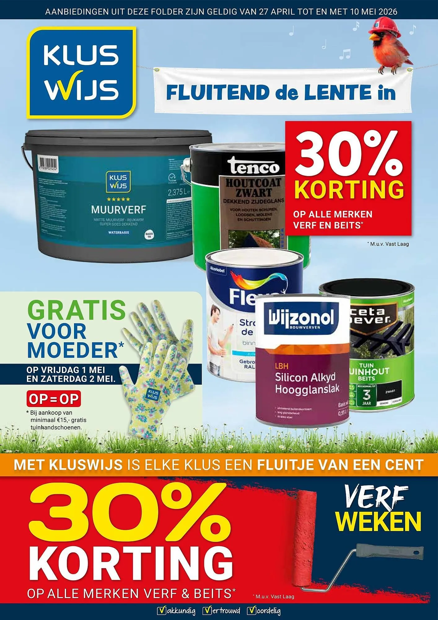 Kluswijs folder van 27 april tot 10 mei 2026 - Folder pagina 1