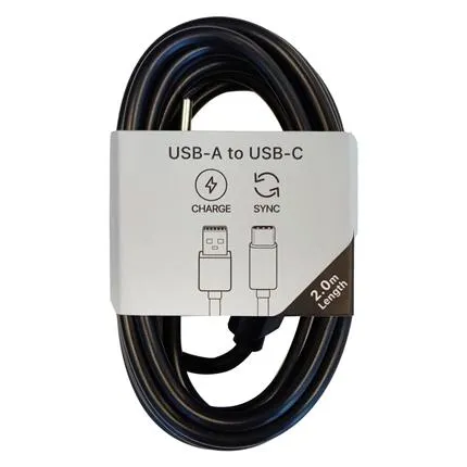 Musthavz laadkabel USB-A> USB-C 2 meter Wit