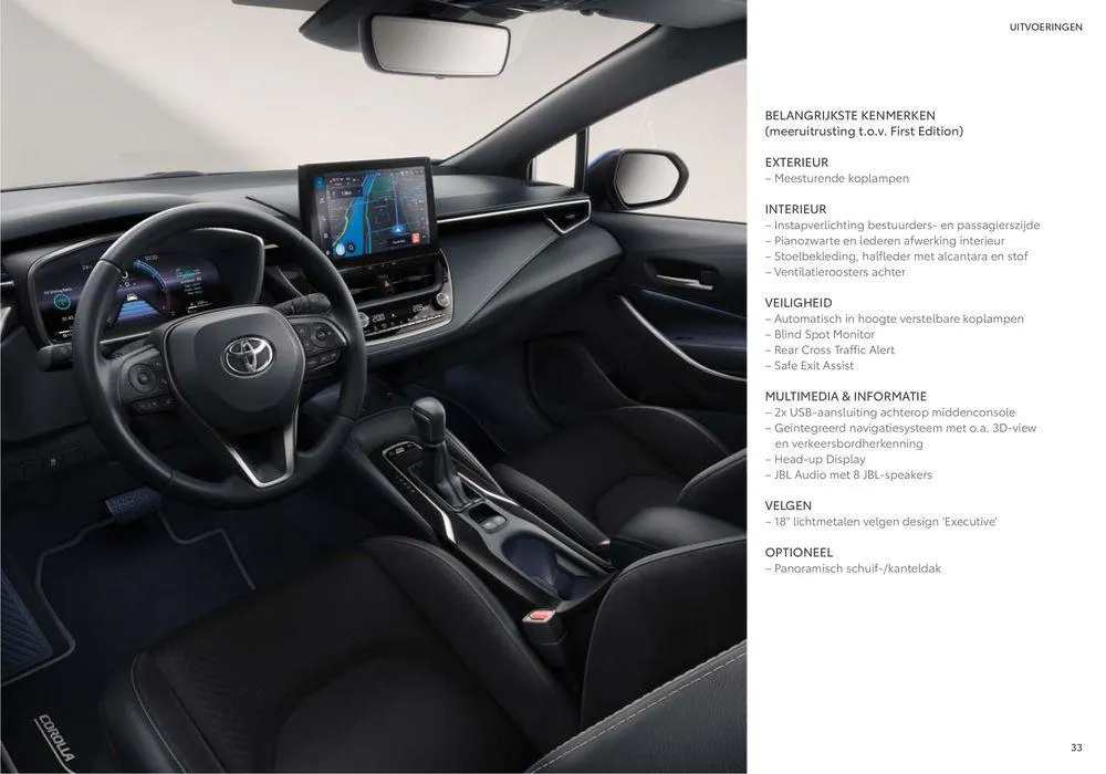 Corolla Hatchback van 20 november tot 20 november 2024 - Folder pagina 33