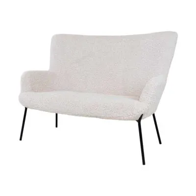 Rosemarie schapenvacht bank - 2 zits - Wit Wit