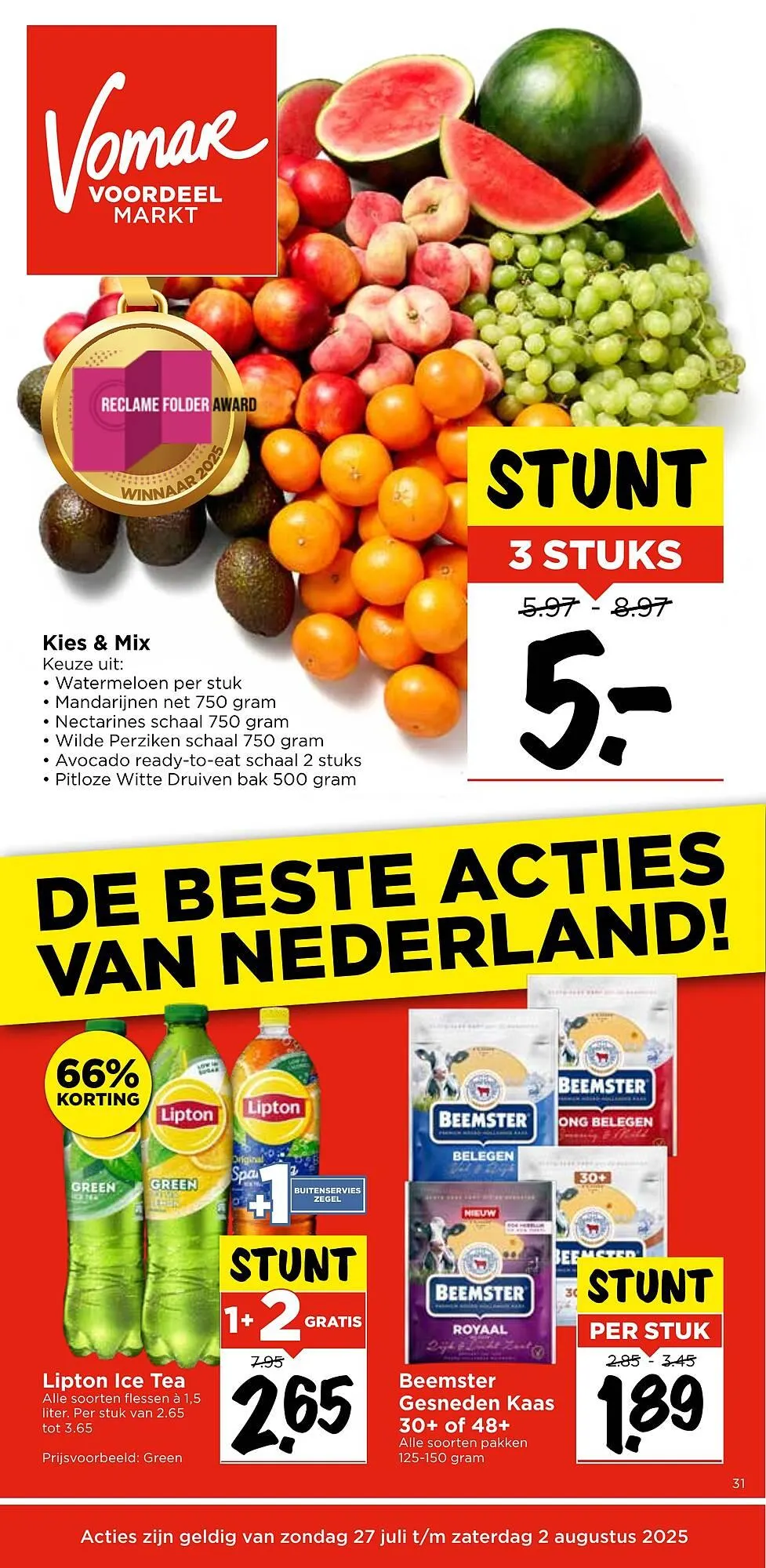 GAMMA folder van 28 juli tot 3 augustus 2025 - Folder pagina 1