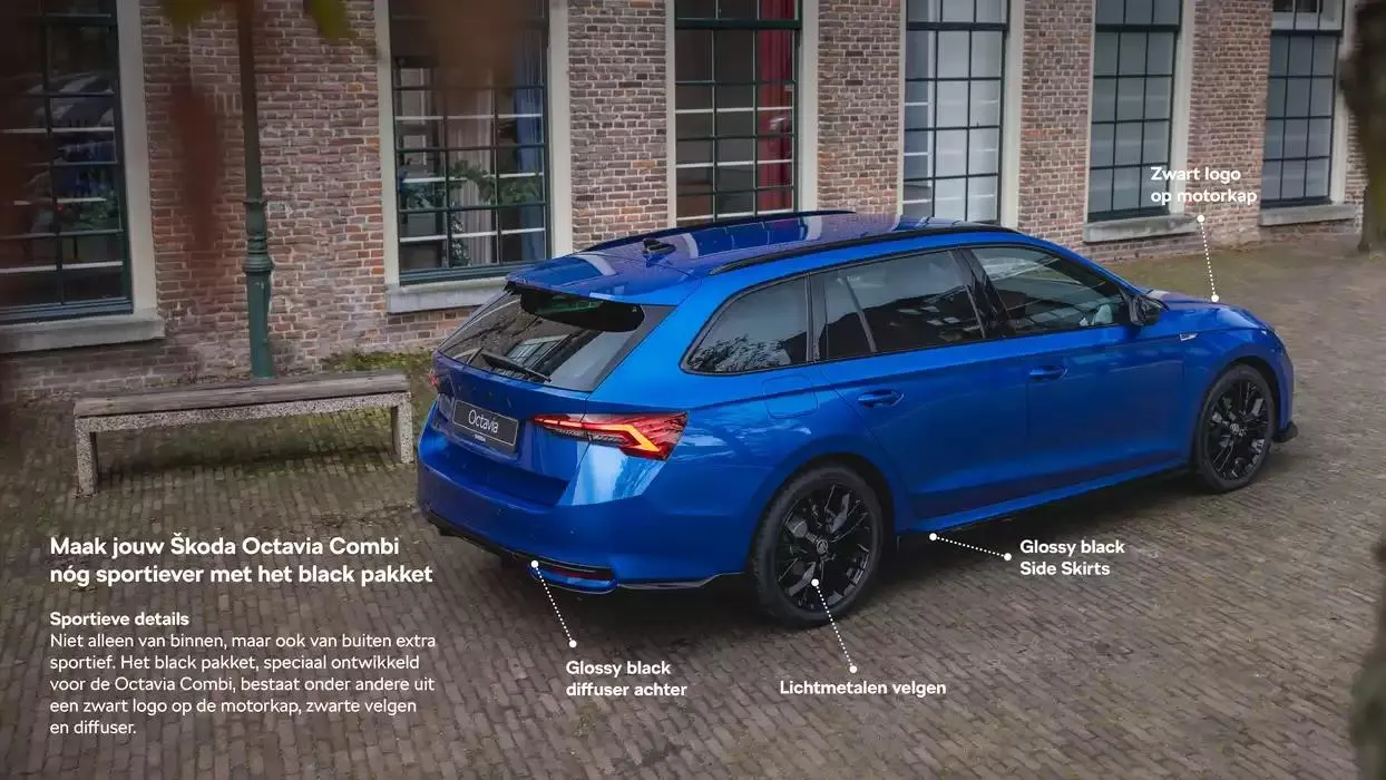 Škoda Octavia Combi Black Pakket brochure van 7 december tot 7 december 2025 - Folder pagina 2