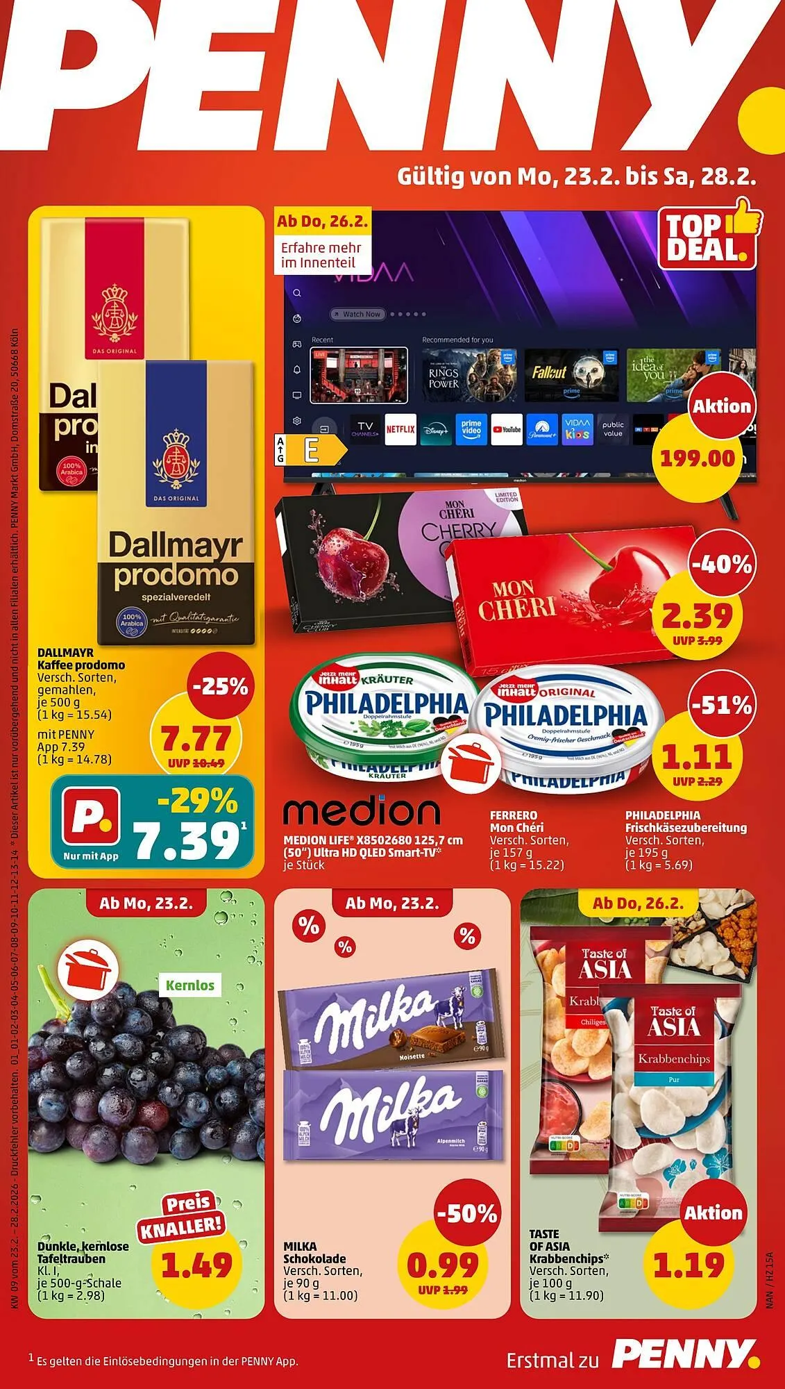 PENNY DE folder van 23 februari tot 1 maart 2026 - Folder pagina 1