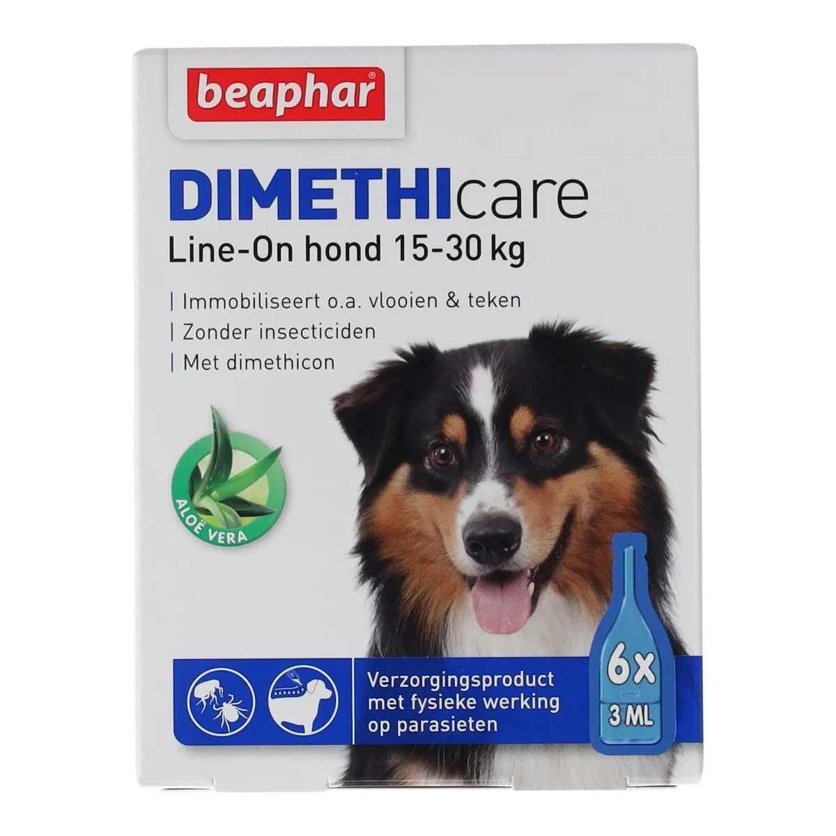 Vlooiendr hond dimethicare 15-30kg