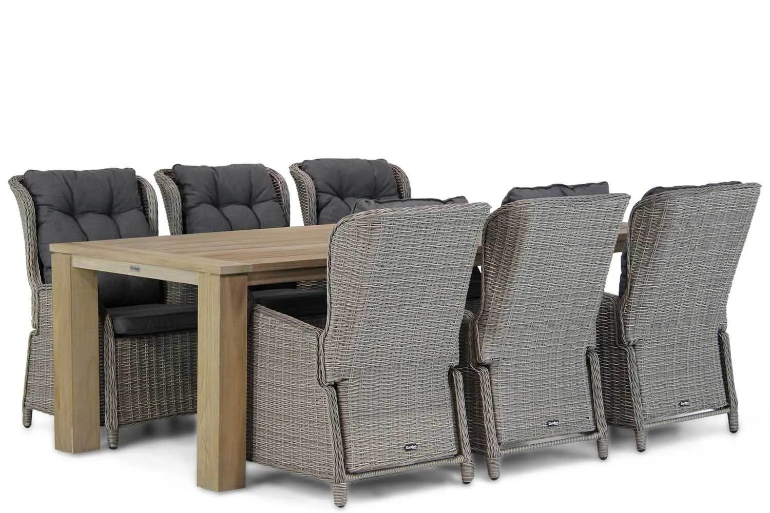 Garden Collections Edingburgh/Brighton 240 cm dining tuinset 7-delig