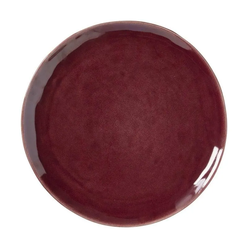Dinerbord Toscane - bordeauxrood - ø28 cm