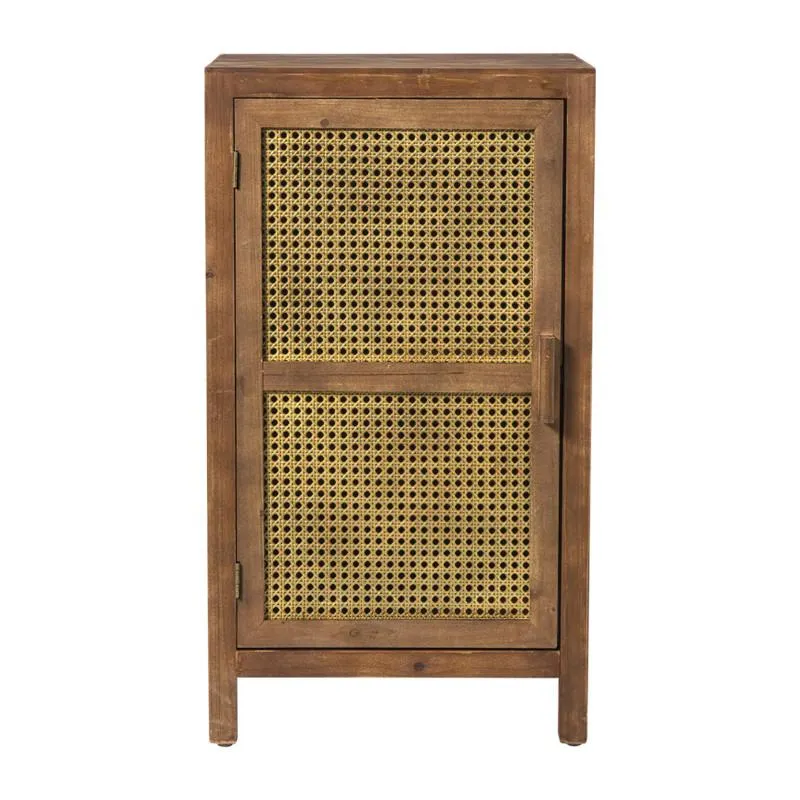 Webbing nachtkastje Bandung - bruin - 80.5x45x40.5 cm