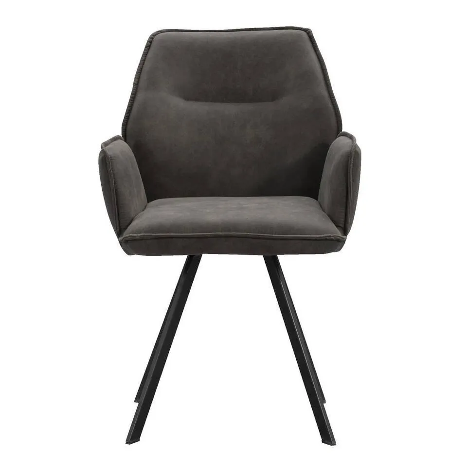Eetkamerstoel Raf - stof - antraciet
