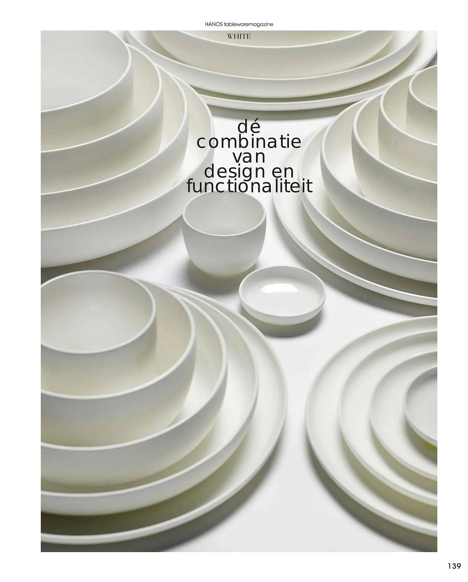 HANOS Tableware Magazine 2023-2024 van 1 januari tot 30 april 2024 - Folder pagina 139