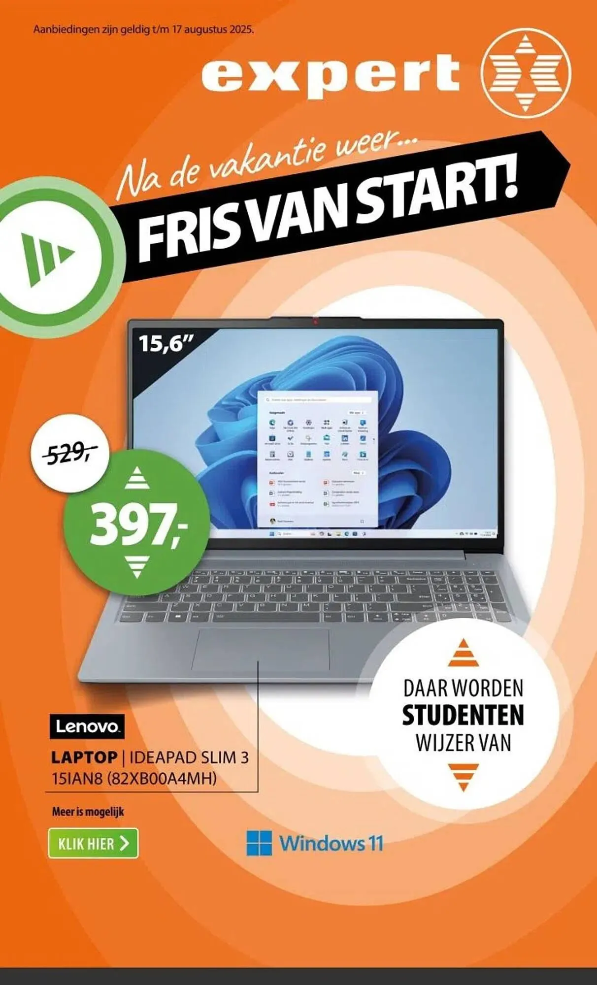 Expert folder van 10 augustus tot 17 augustus 2025 - Folder pagina 1