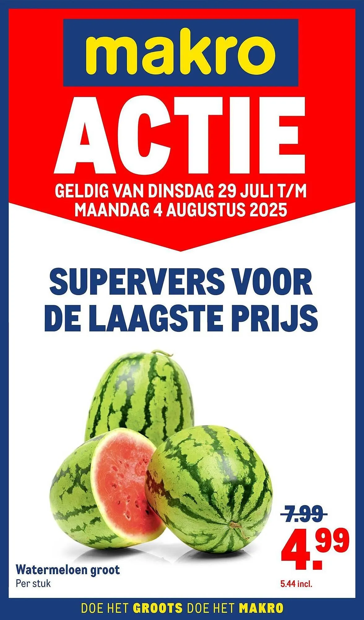 Makro folder van 29 juli tot 4 augustus 2025 - Folder pagina 1