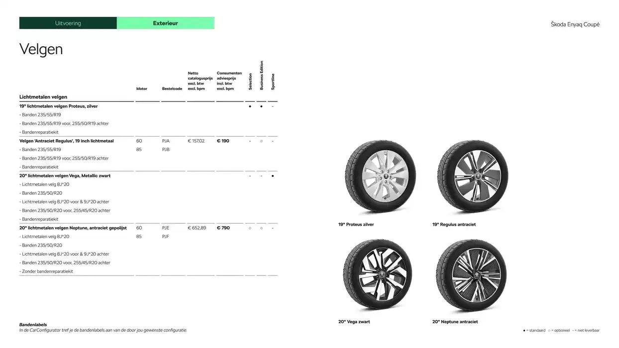Škoda Enyaq Coupé prijslijst per 9 januari 2025 van 9 januari tot 9 januari 2026 - Folder pagina 9