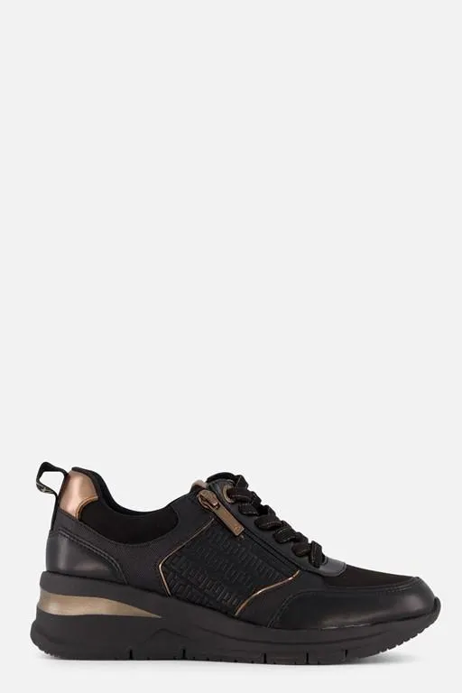 Sneakers zwart Textiel