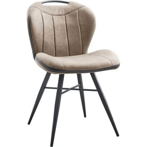 Eetkamerstoel Tantini microvezel taupe