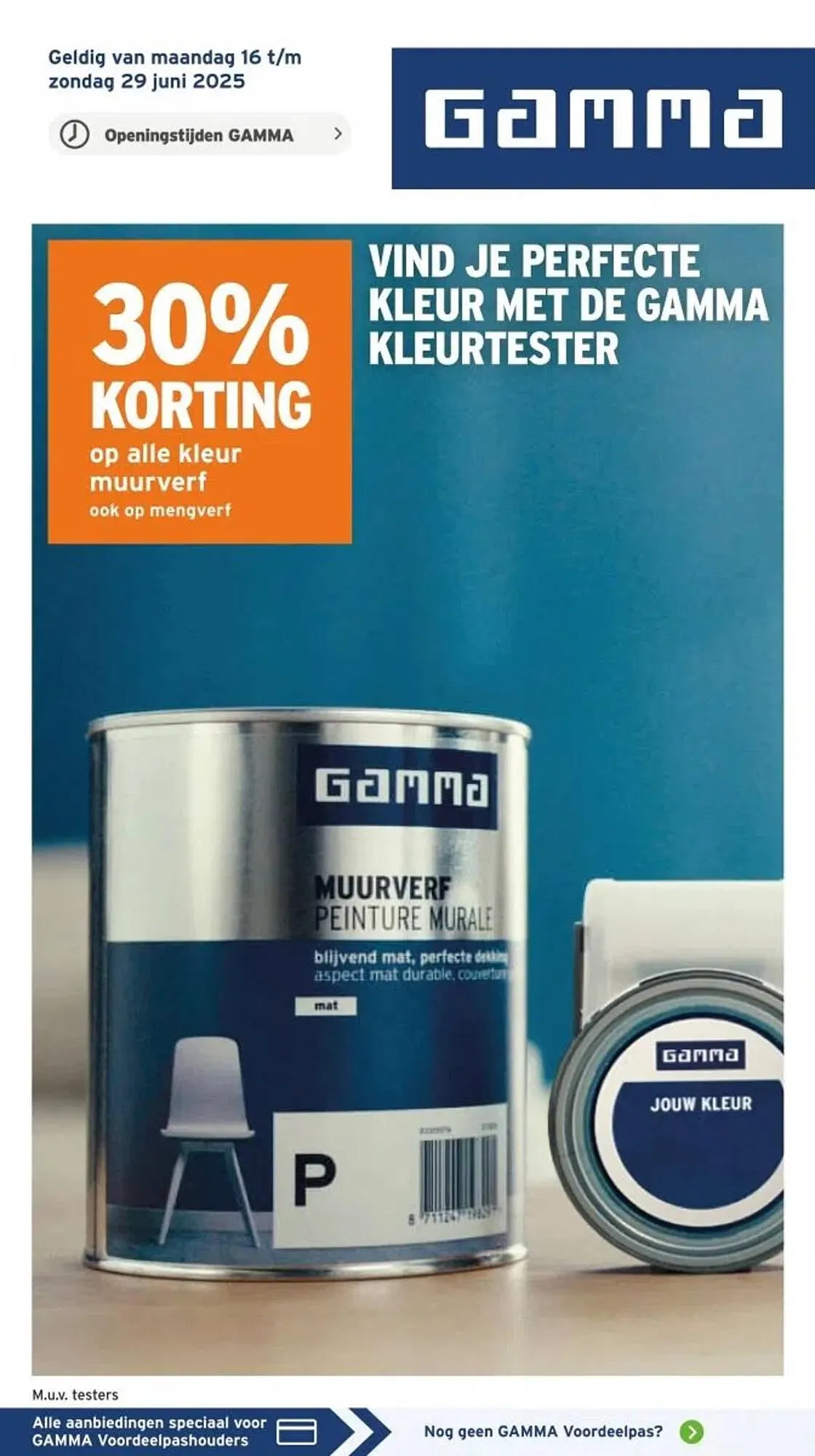 GAMMA folder van 18 juni tot 22 juni 2025 - Folder pagina 1
