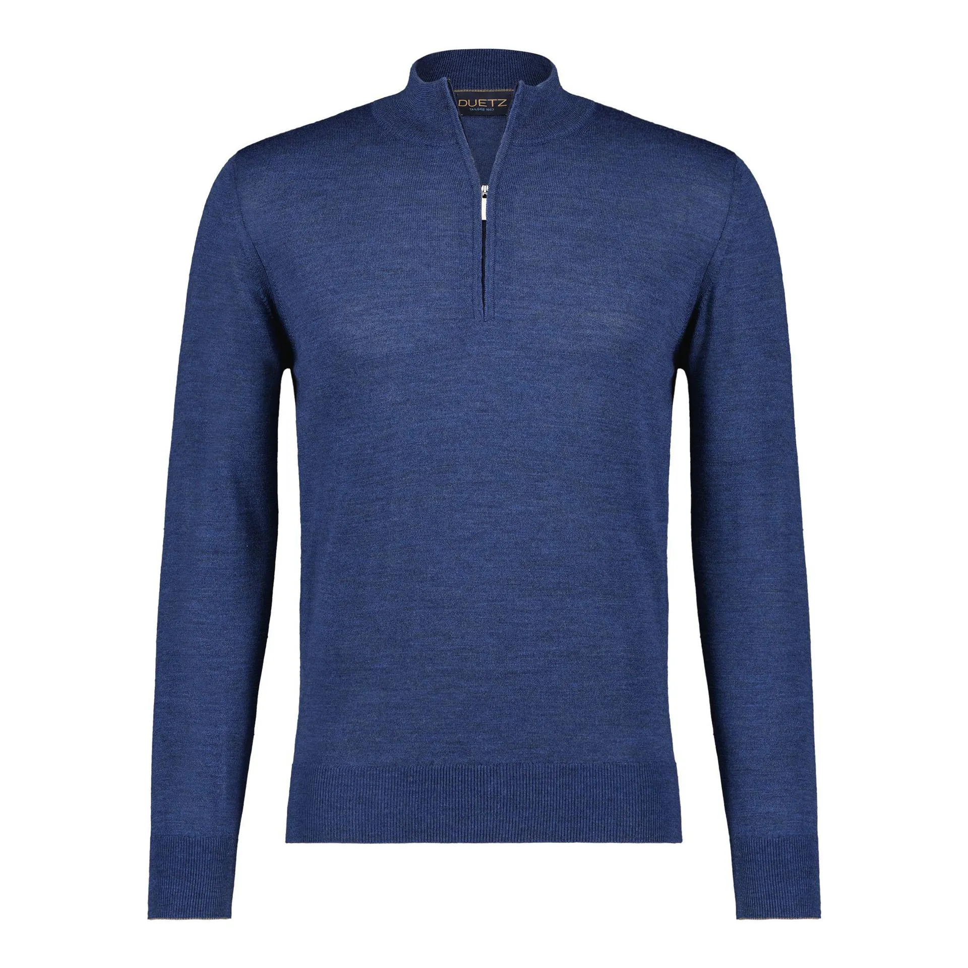 trui met rits in 100% merino wasbaar