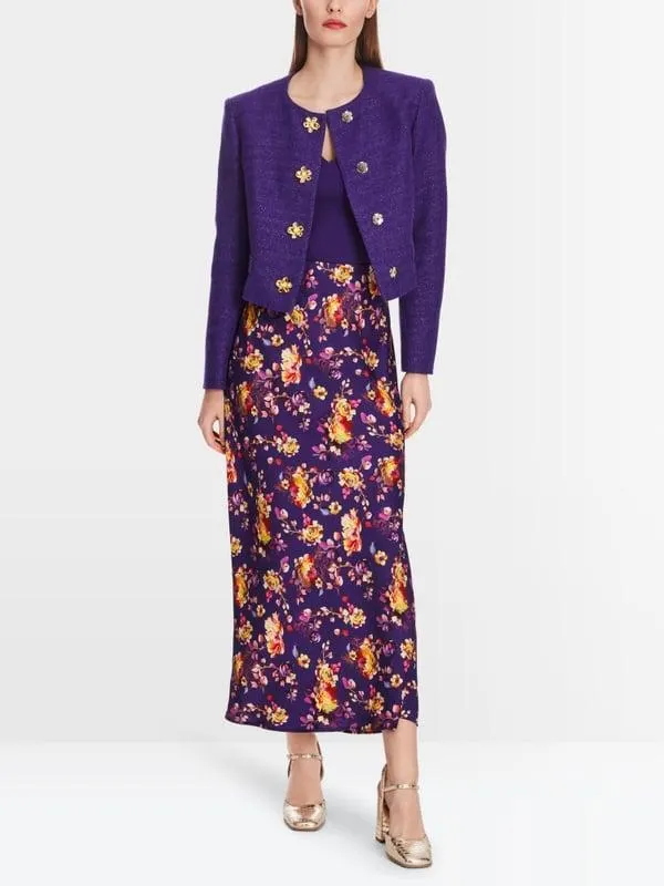 Midirok met bloemenprint