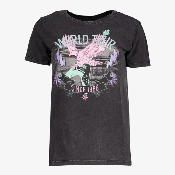 TwoDay dames T-shirt met bliksemschichten