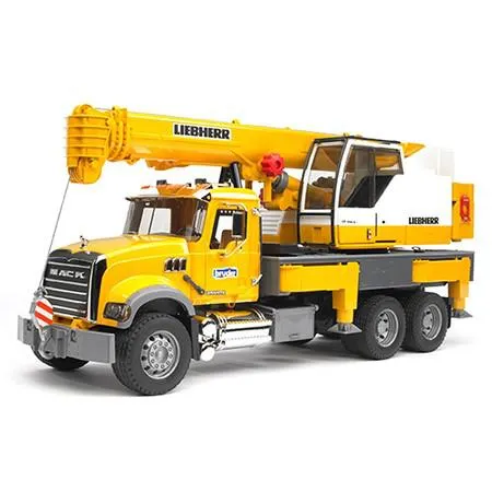 Bruder 02818 - Mack Granite met Liebherr Kraan 1:16