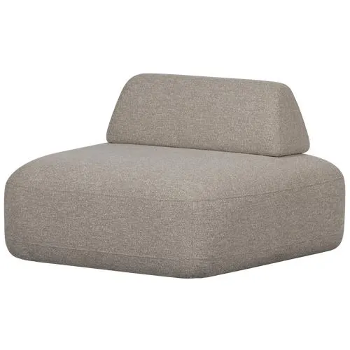 WOOOD fauteuil verplaatsbare rugleuning Sterck - Polyester - Naturel