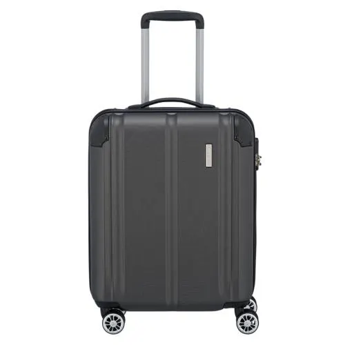 Travelite Harde Handbagage Koffer / Trolley / Reiskoffer 55x40x20 cm City Grijs