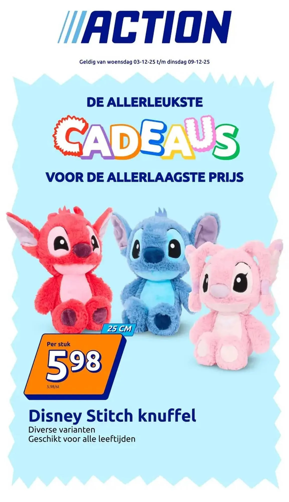 Action folder van 3 december tot 9 december 2025 - Folder pagina 1