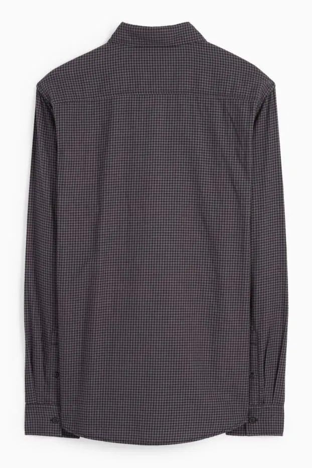 Shirt - regular fit - kent collar - check