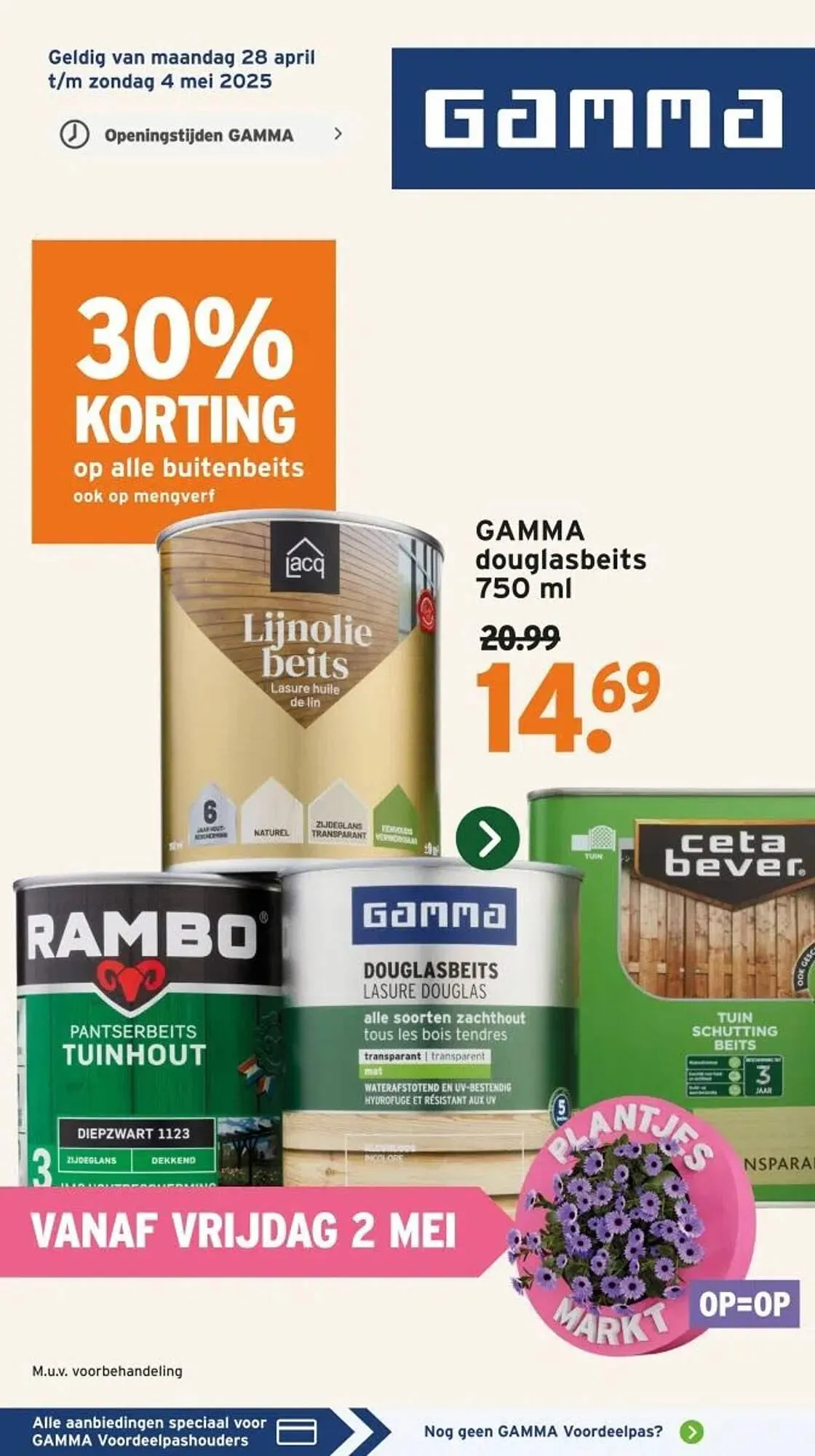 GAMMA folder van 28 april tot 4 mei 2025 - Folder pagina 1