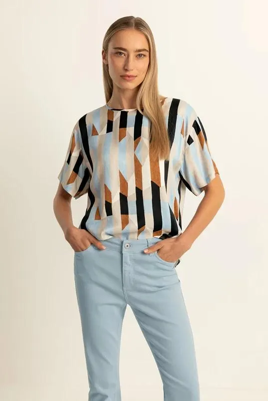 Top multicolour print