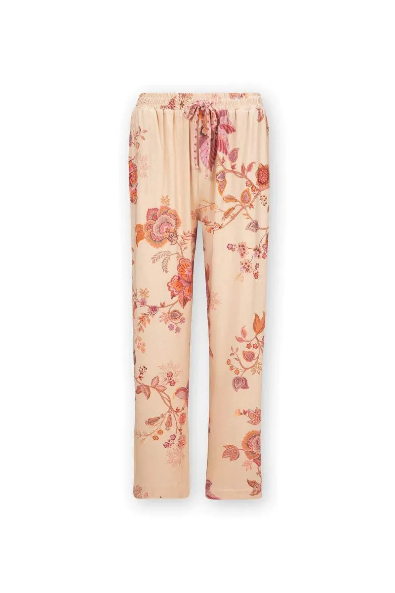 Lange Broek Cece Fiore Wit Roze