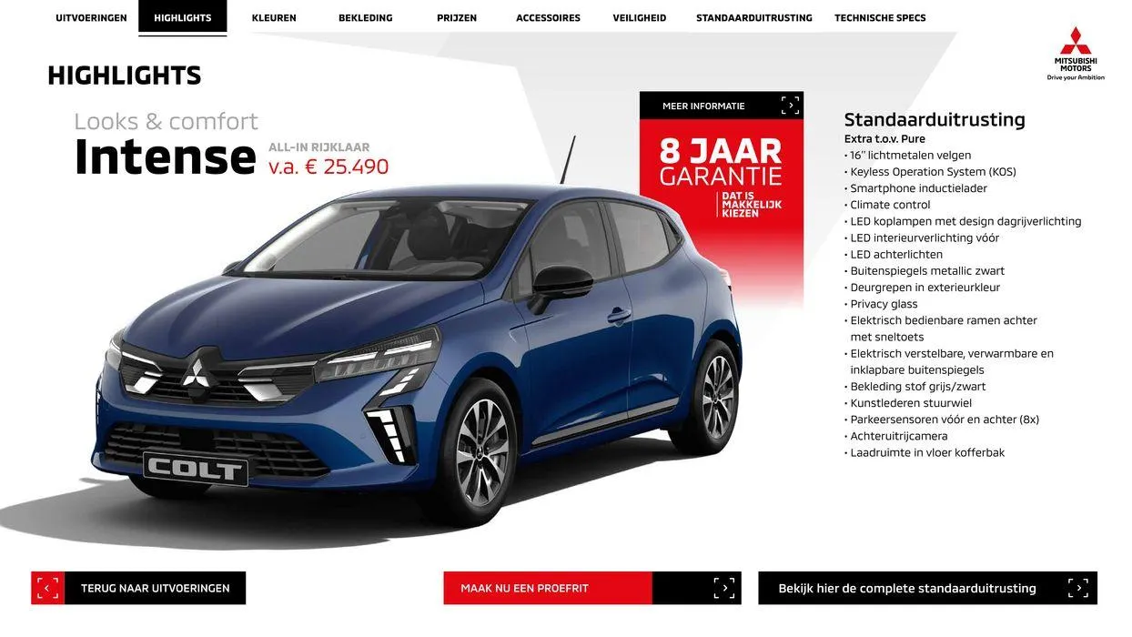 Mitsubishi Colt van 10 mei tot 10 mei 2025 - Folder pagina 5