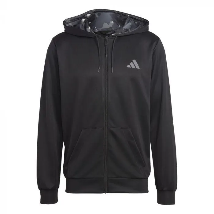 Adidas Train Essentials Seasonal trainingsjack heren black grey five
