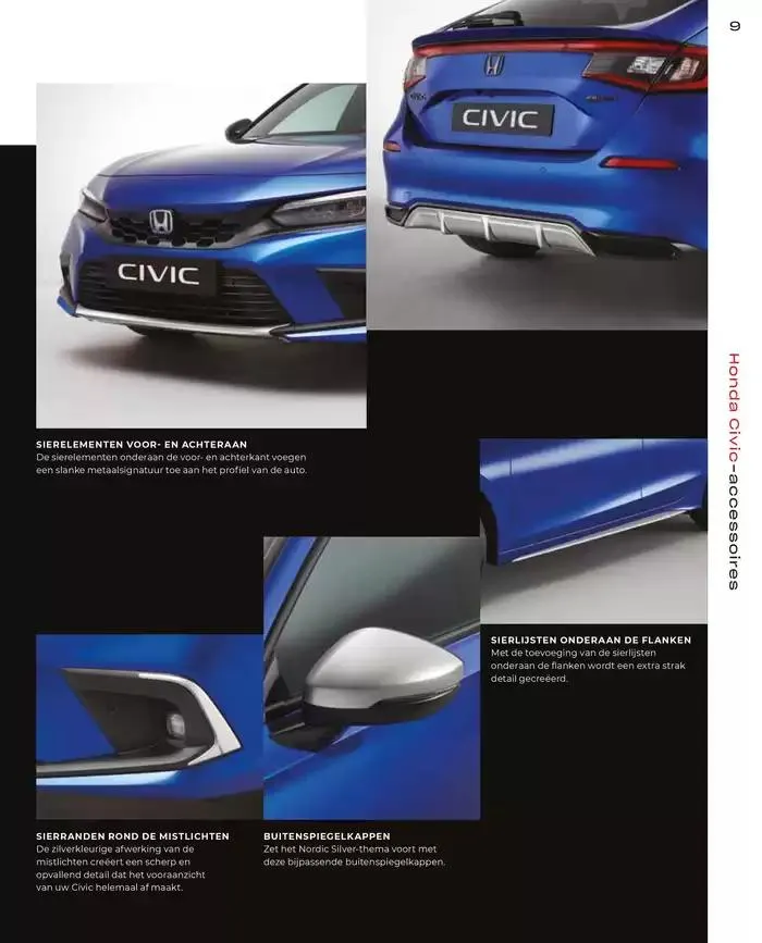Civic Accessories van 19 november tot 30 juni 2025 - Folder pagina 9