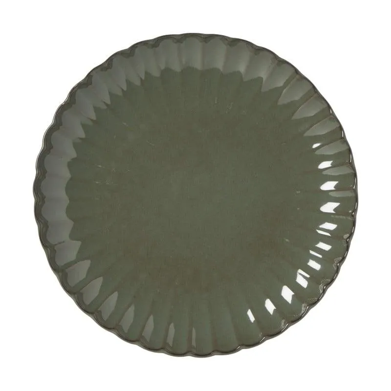 Dinerbord Caro - groen - ø25.6x3 cm