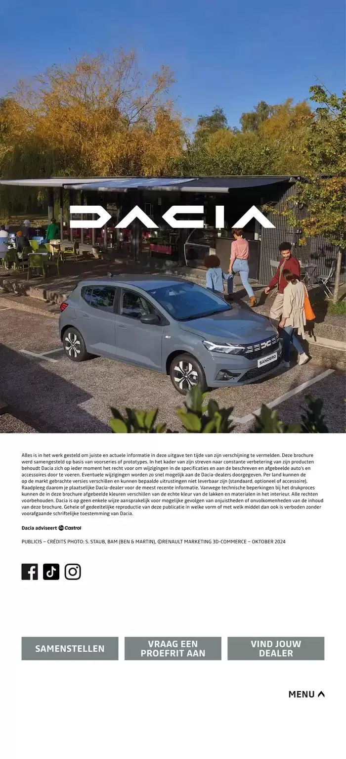  Dacia Sandero van 28 november tot 30 juni 2025 - Folder pagina 16