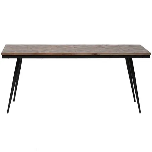 BePureHome eettafel Rhombic- Hout/Metaal - Naturel - 76x180x90