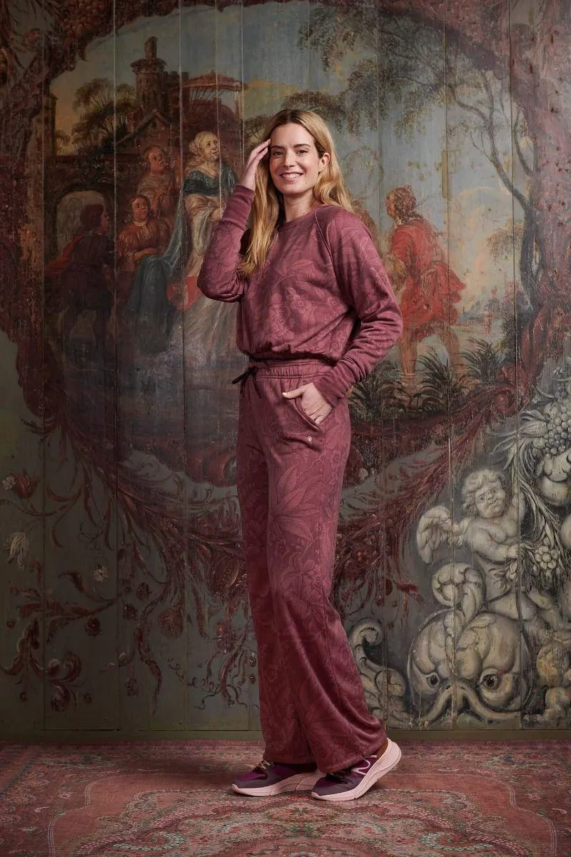 Top Cropped Lange Mouw Casa dei Fiori Lila