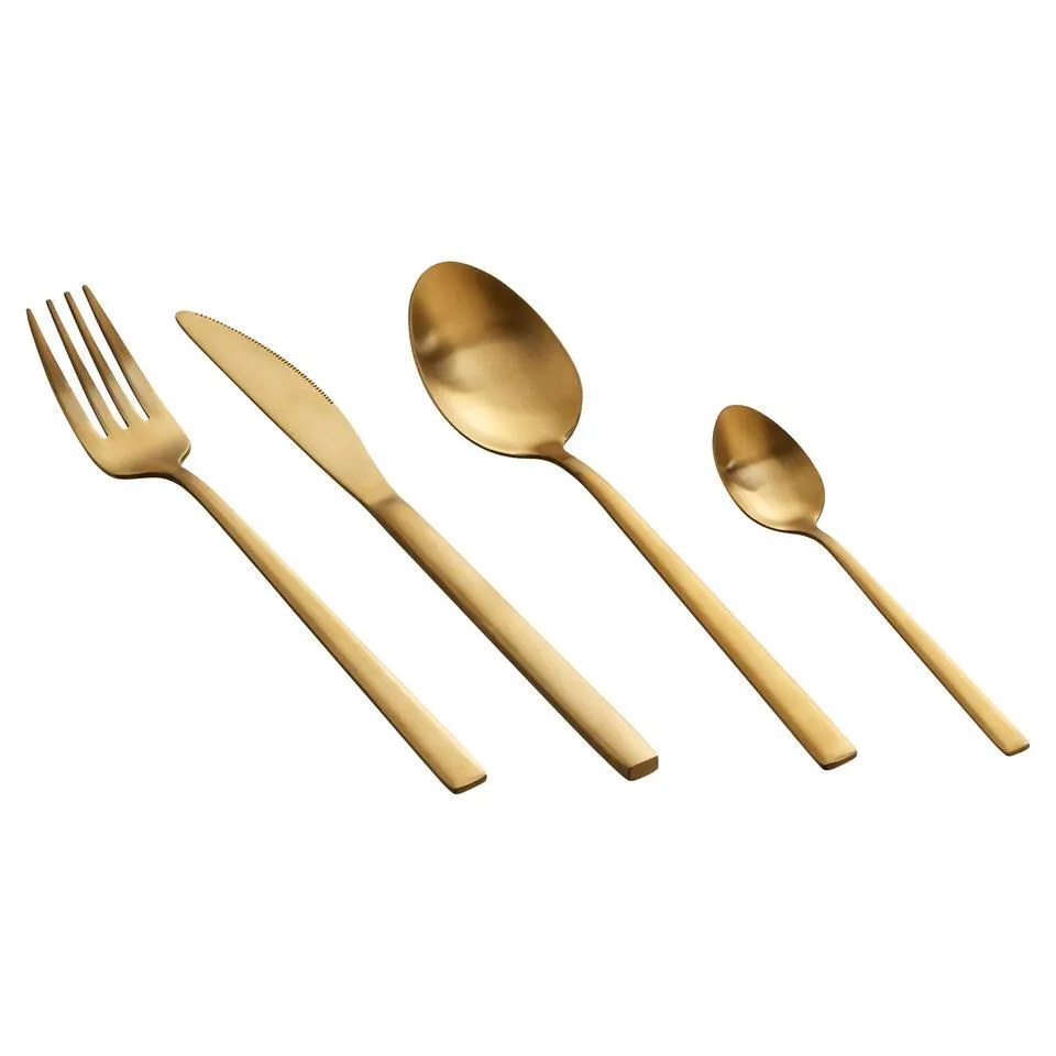 Bestekset 16-Delig Goud