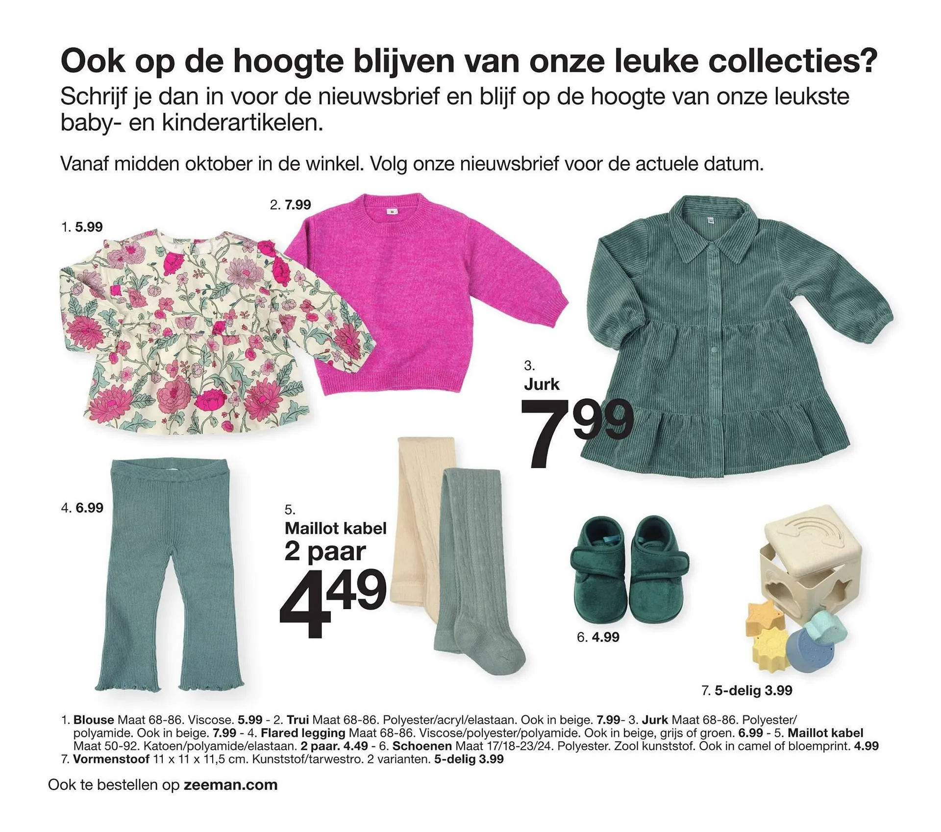 Zeeman baby folder van 29 juli tot 22 december 2024 - Folder pagina 30